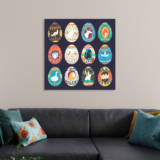 "Easter Festival Painted Eggs Collection"