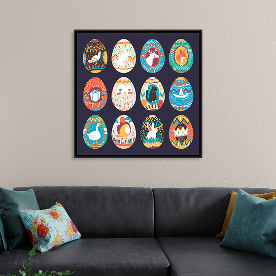 "Easter Festival Painted Eggs Collection"