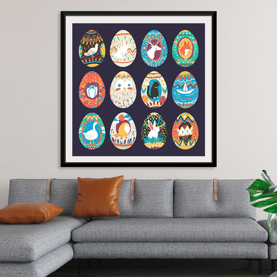 "Easter Festival Painted Eggs Collection"