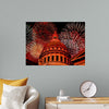 "Fireworks above courthouse building, USA"