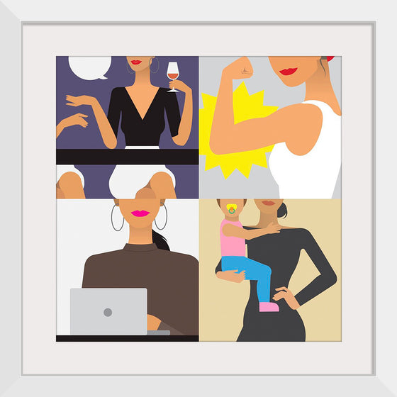 "Character Illustration of a Woman's Lifestyle"