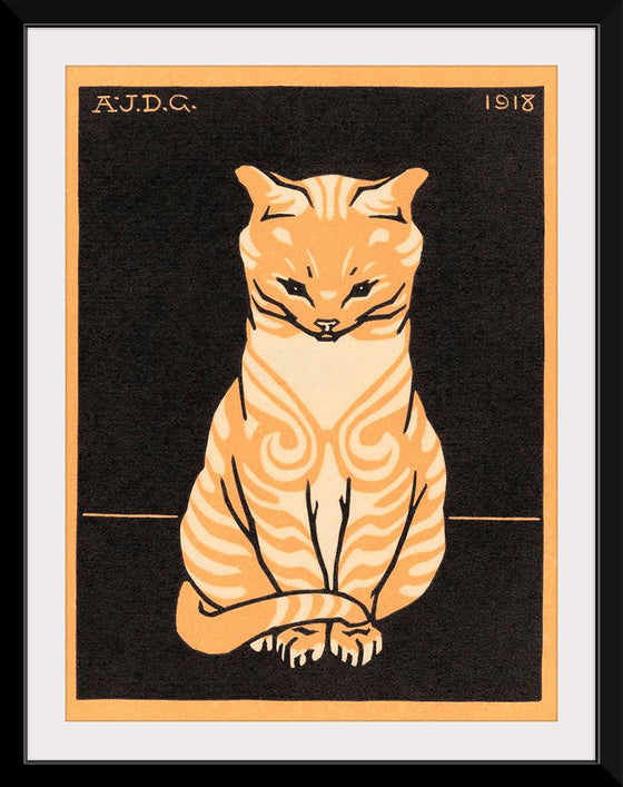 "Sitting Cat (1918)", Julie de Graag