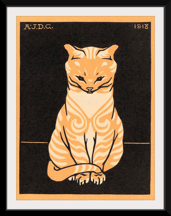 "Sitting Cat (1918)", Julie de Graag