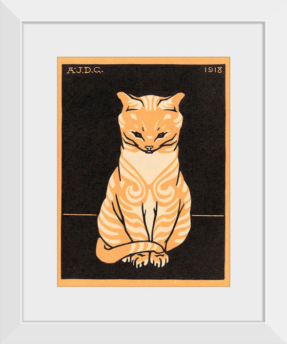 "Sitting Cat (1918)", Julie de Graag