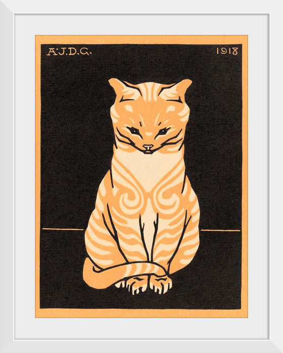 "Sitting Cat (1918)", Julie de Graag