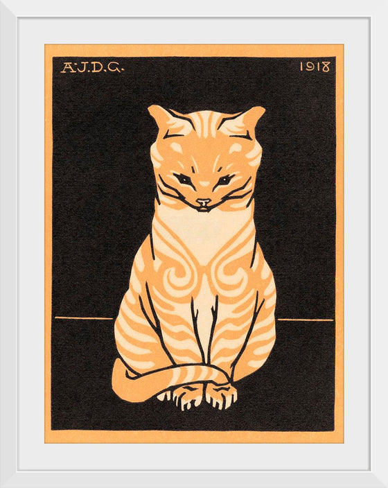 "Sitting Cat (1918)", Julie de Graag