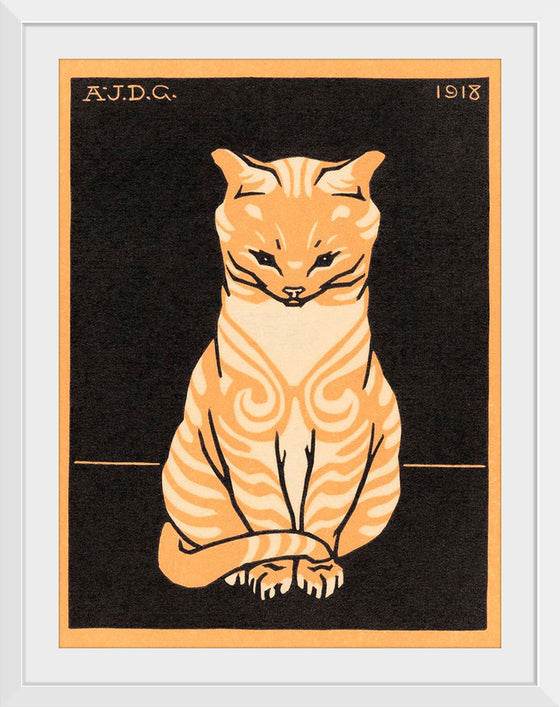 "Sitting Cat (1918)", Julie de Graag