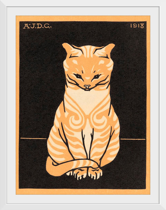 "Sitting Cat (1918)", Julie de Graag