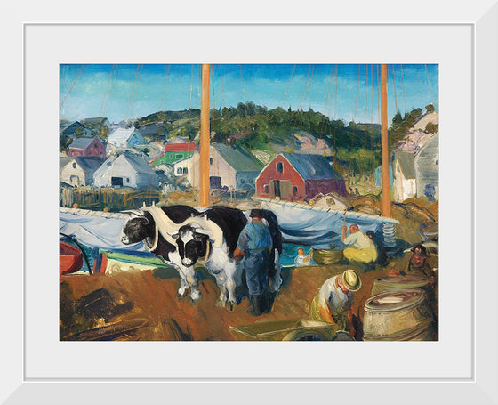 "Ox Team, Wharf at Matinicus",  George Wesley Bellows