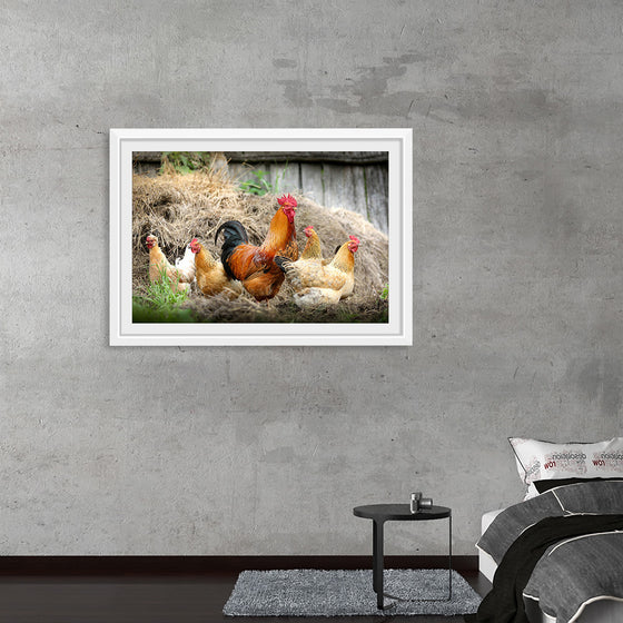 "Rooster and Chicks"