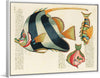 "Colorful and surreal illustrations of fishes found in Moluccas (Indonesia) and the East Indies",  Louis Renard