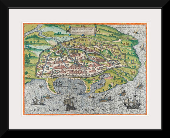 "Map of Alexandria (1575)", Georg Braun