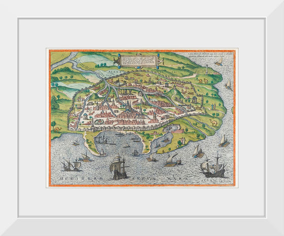 "Map of Alexandria (1575)", Georg Braun