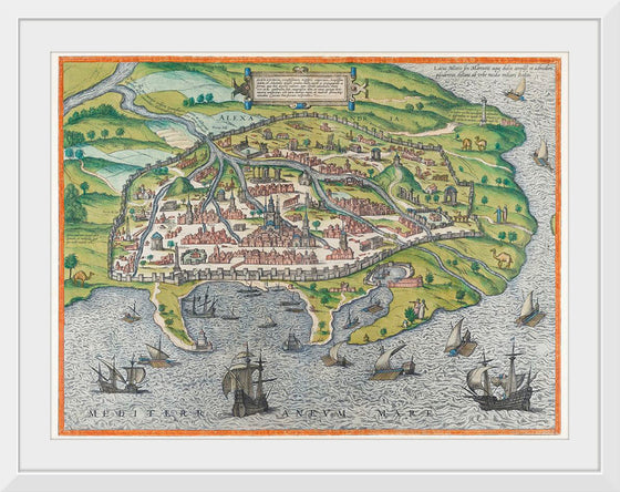 "Map of Alexandria (1575)", Georg Braun