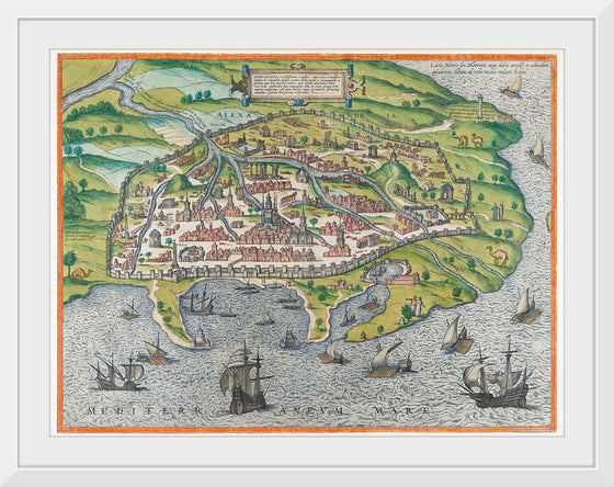 "Map of Alexandria (1575)", Georg Braun