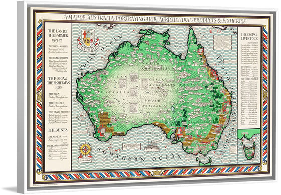 "A Map of Australia (1930)",  MacDonald Gil