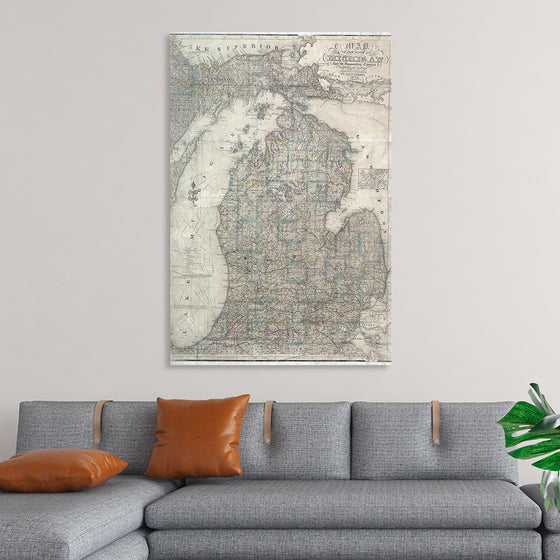 "Map of the State of Michigan (1855)", John Farmer