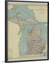 "Map of the State of Michigan (1888)"