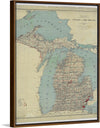 "Map of the State of Michigan (1888)"