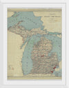 "Map of the State of Michigan (1888)"