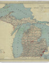 "Map of the State of Michigan (1888)"