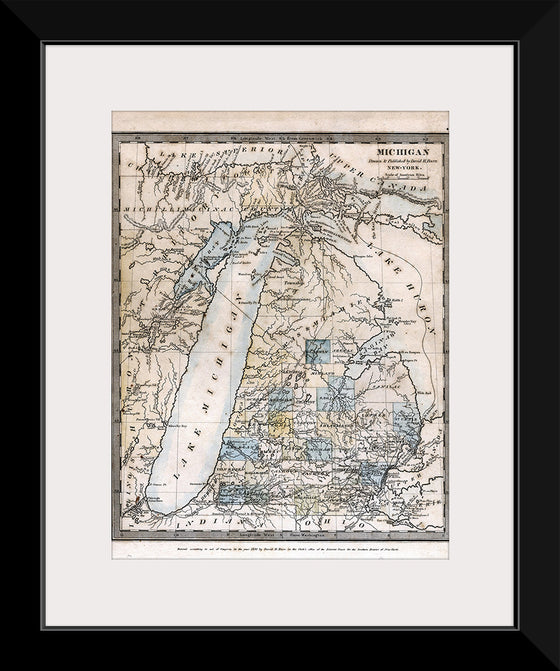 "Map of Michigan (1831)", David H. Burr