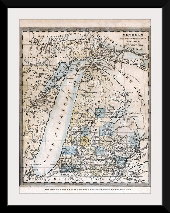 "Map of Michigan (1831)", David H. Burr