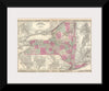 "1864 Johnson Map of New York", A. J. Johnson