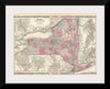 "1864 Johnson Map of New York", A. J. Johnson