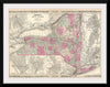 "1864 Johnson Map of New York", A. J. Johnson