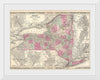 "1864 Johnson Map of New York", A. J. Johnson