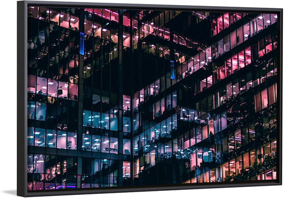 "Lights in the Windows of an Office Building in Moscow"