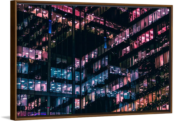 "Lights in the Windows of an Office Building in Moscow"