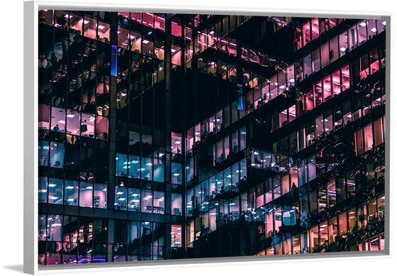 "Lights in the Windows of an Office Building in Moscow"