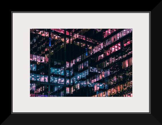 "Lights in the Windows of an Office Building in Moscow"