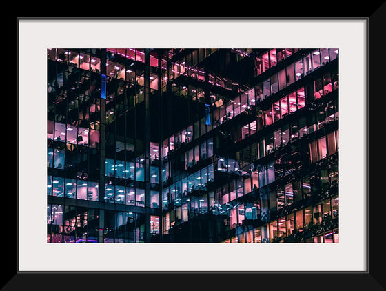 "Lights in the Windows of an Office Building in Moscow"