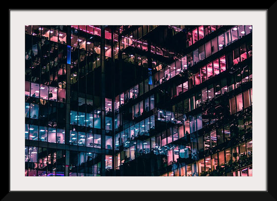 "Lights in the Windows of an Office Building in Moscow"