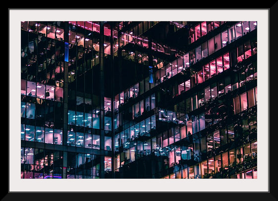 "Lights in the Windows of an Office Building in Moscow"