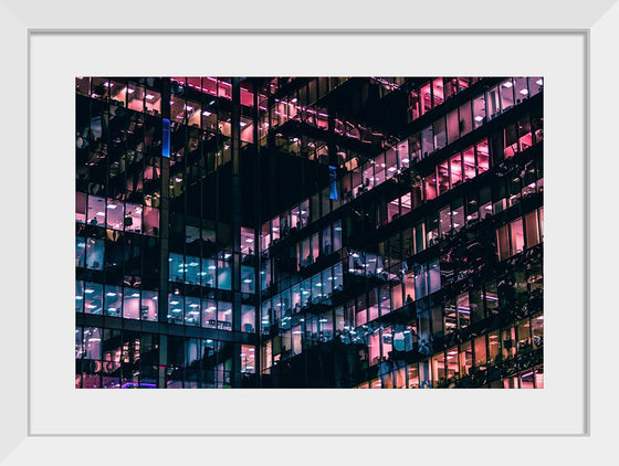 "Lights in the Windows of an Office Building in Moscow"