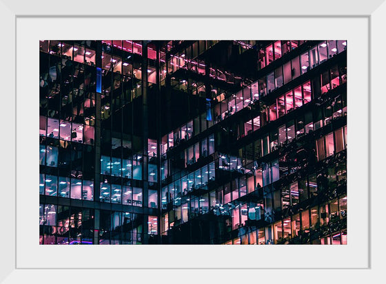 "Lights in the Windows of an Office Building in Moscow"