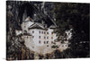 “Predjama Castle” is a captivating print that transports you to a world where architecture and nature intertwine seamlessly. The castle, built within a cave mouth in south-central Slovenia, is nestled within the robust cliffs, exuding an air of mystery and ancient grandeur. 