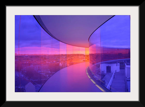 "Glass Window Path Inside a Building"