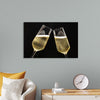 "Two Festive Champagne Glasses Celebration"