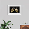 "Two Festive Champagne Glasses Celebration"