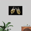 "Two Festive Champagne Glasses Celebration"