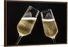 "Two Festive Champagne Glasses Celebration"