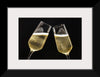 "Two Festive Champagne Glasses Celebration"