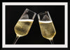 "Two Festive Champagne Glasses Celebration"