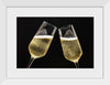 "Two Festive Champagne Glasses Celebration"