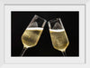 "Two Festive Champagne Glasses Celebration"